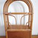 Vintage rattan wall shelf