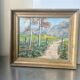Vintage Landscape oil on canvas With Wooden frame