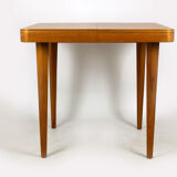 Square oak veneered folding table from Jitona, 1960