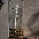 9 art-deco glasses in engraved crystal with gold trim