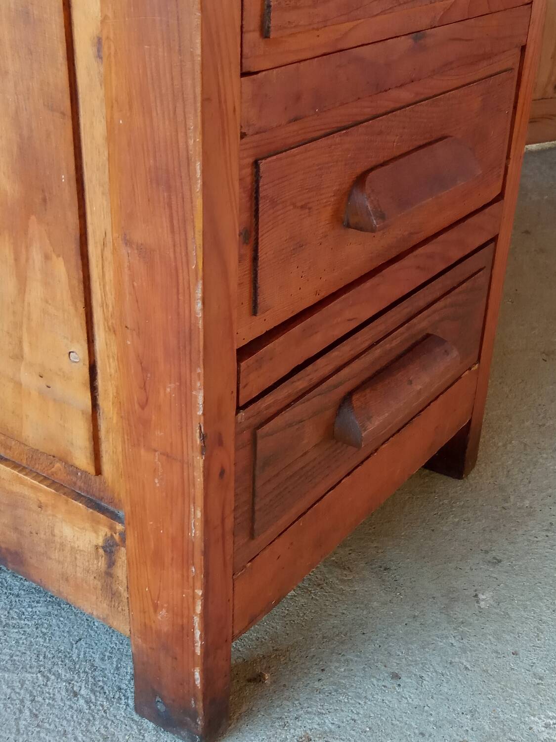 Antique office furniture, 4 drawers