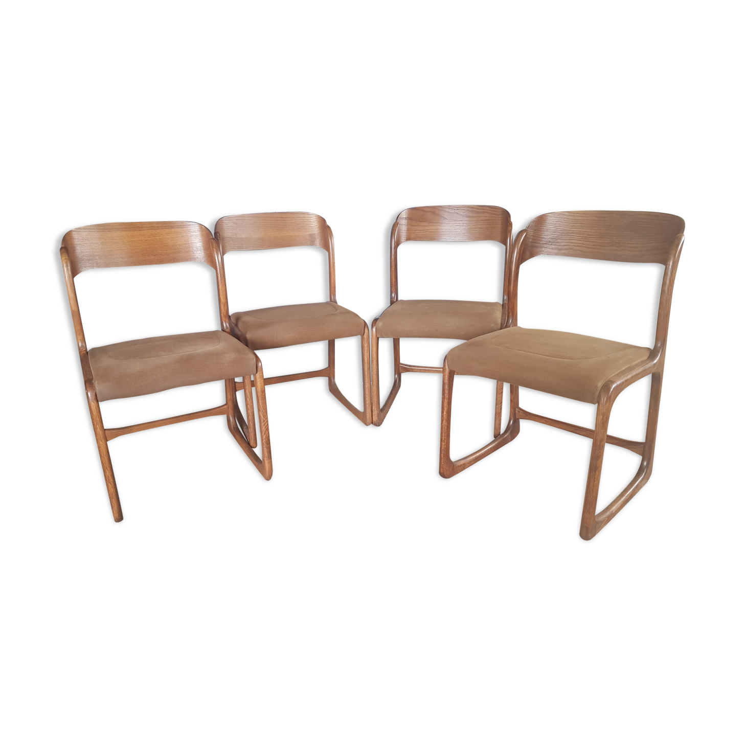 4 Baumann sleigh chairs