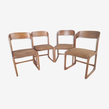 4 Baumann sleigh chairs