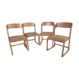 4 Baumann sleigh chairs