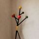 Vintage coat rack 50s balls