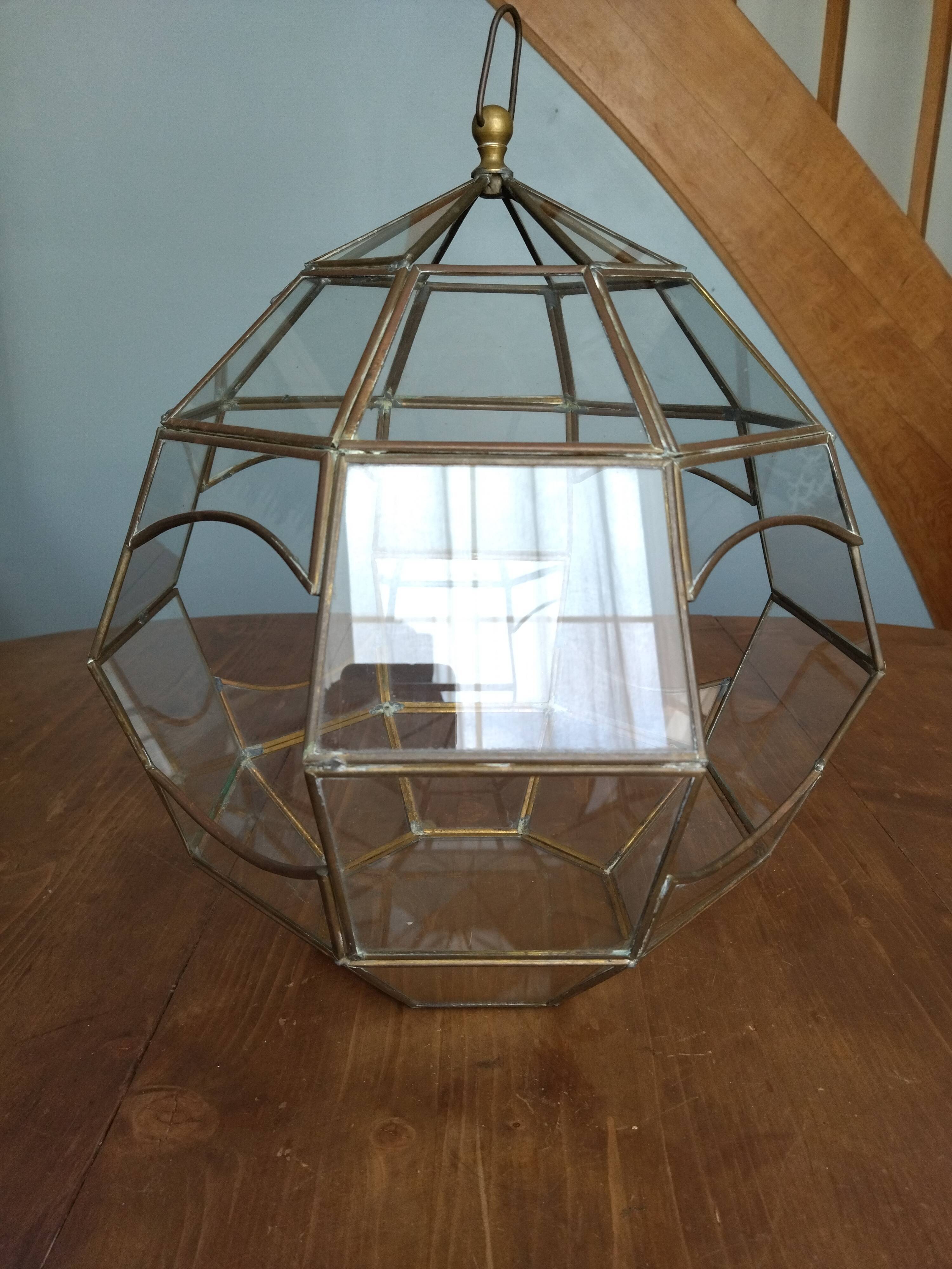 Vintage round canopy with its hook