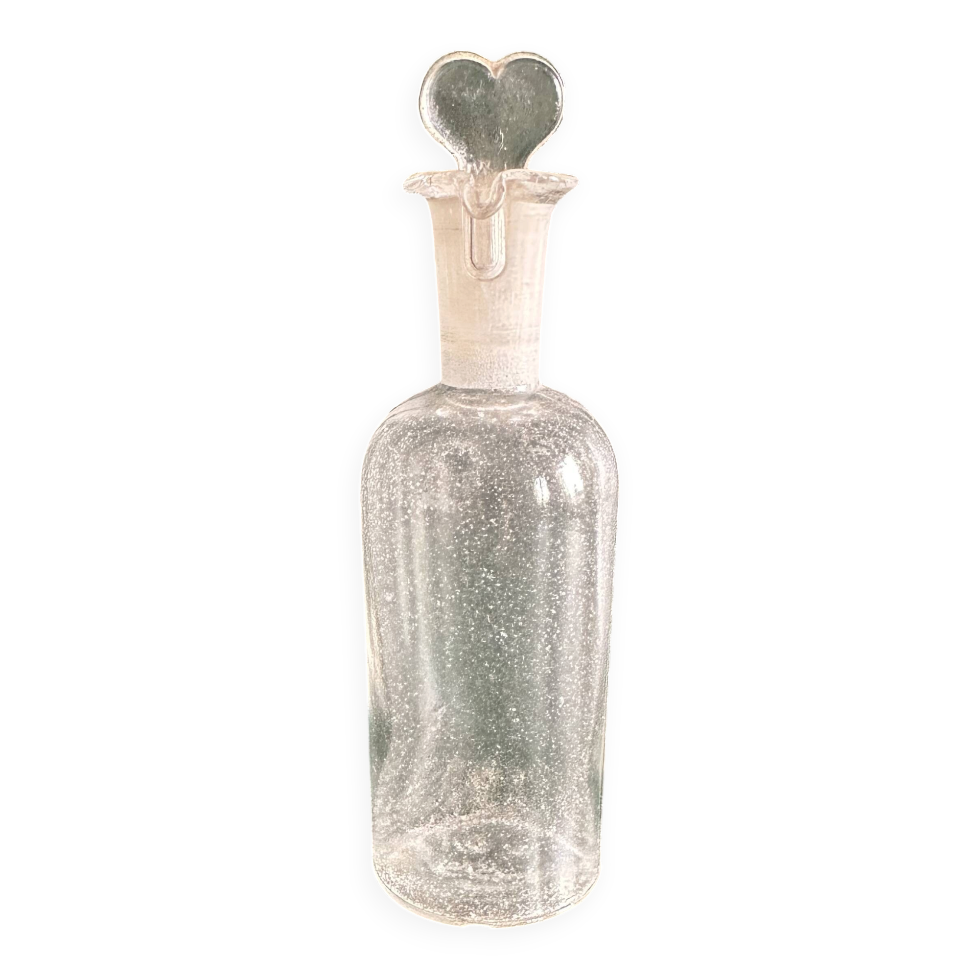 Flacon d’apothicaire ancien en verre, vers 1900