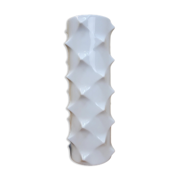 Scherzer Bavaria porcelain bisque Spikes vase. Optical Art