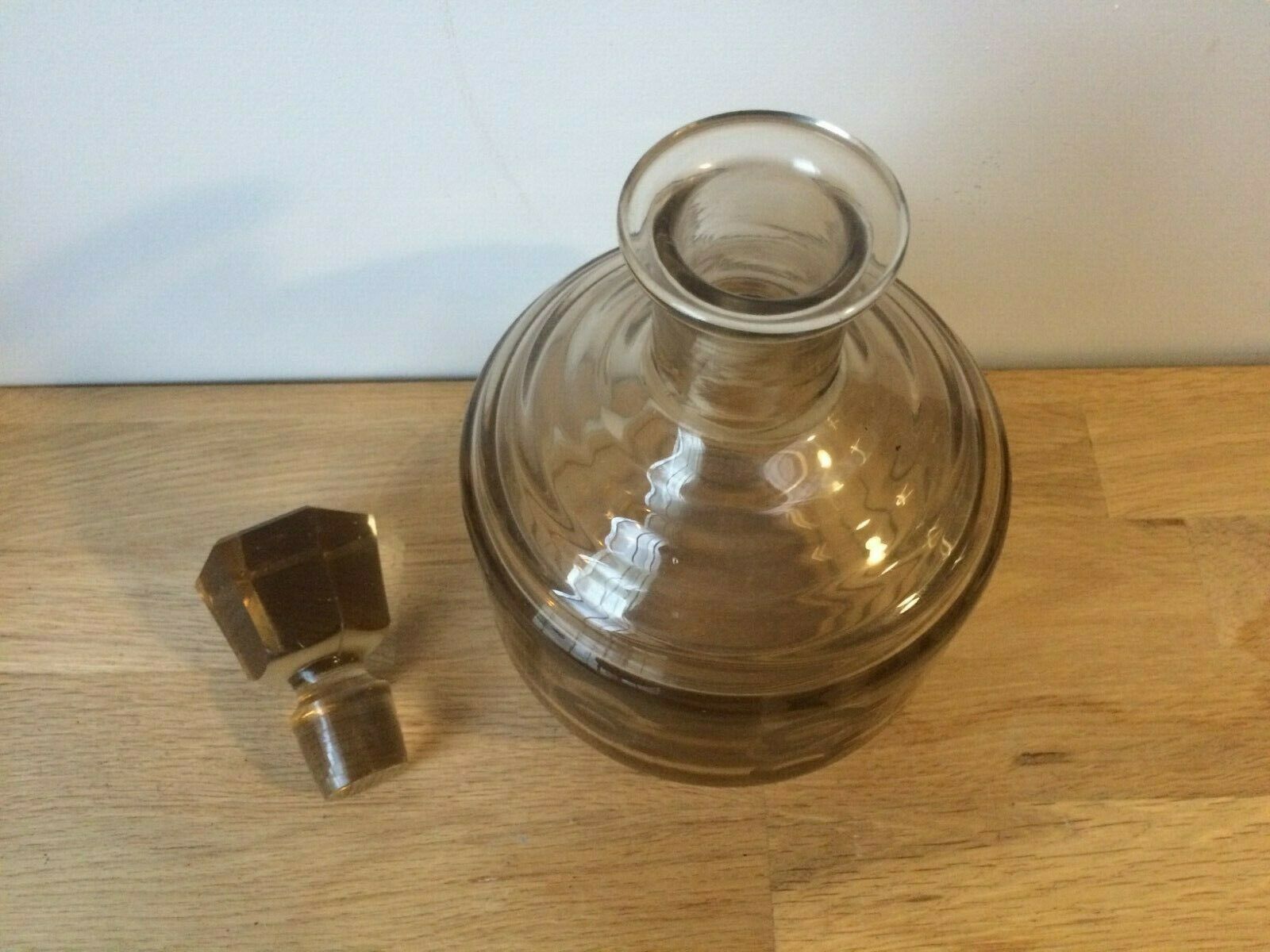 Smoked glass decanter