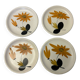 Set of 4 marsh pottery dessert plates