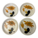 Set of 4 marsh pottery dessert plates