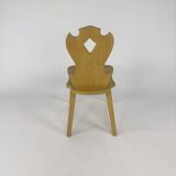 Set of 4 Mid Century Oak ‘Tirol’ Chairs, 1960s