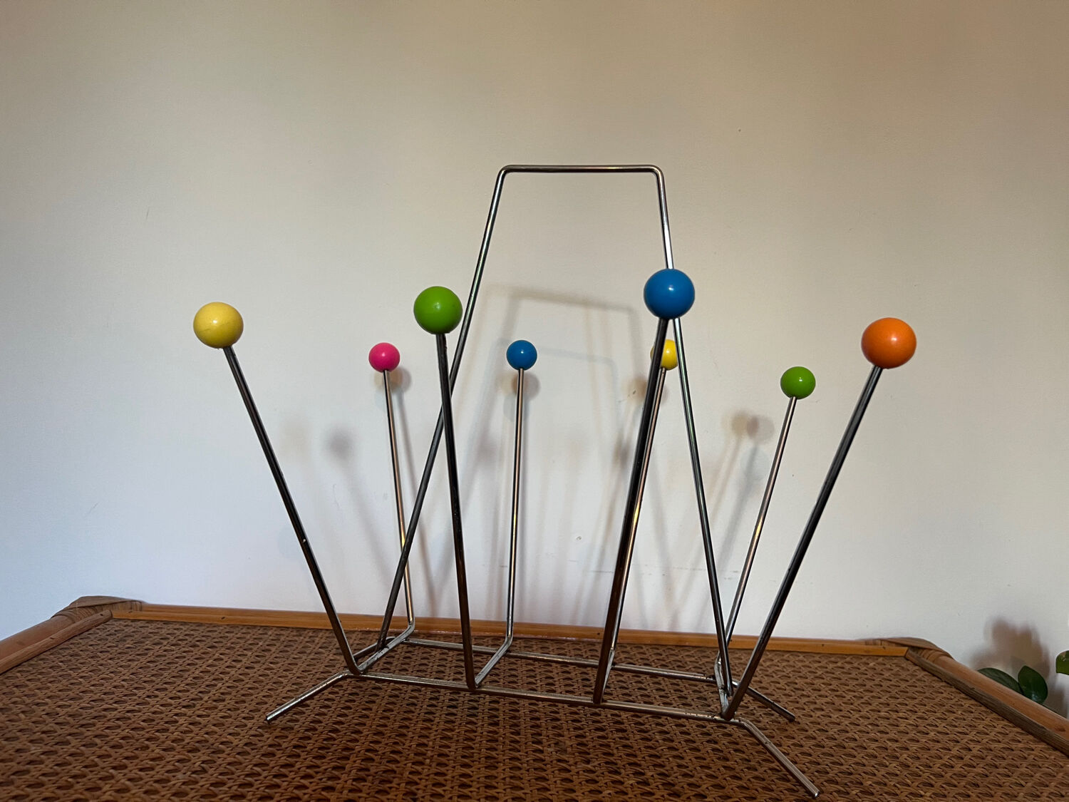 Vintage Sputnik magazine holder