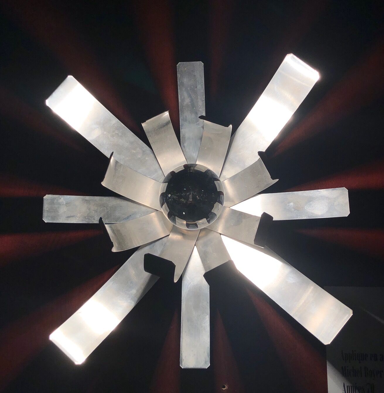 Michel Boyer steel sconce