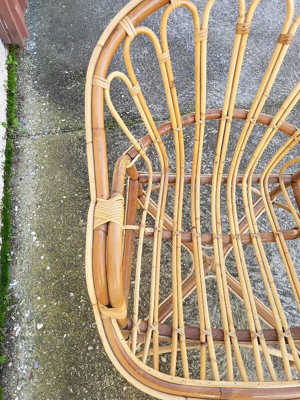 Rattan armchair 1960