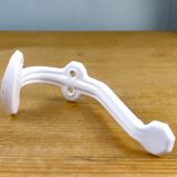 White metal coat rack