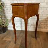 Bedside table in Louis XV style marquetry
