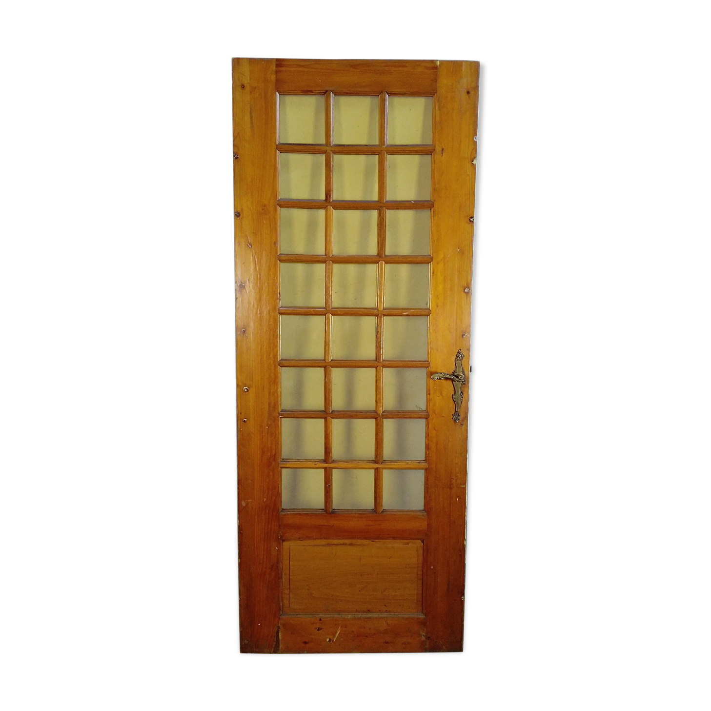Solid oak glass door