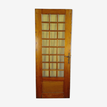 Solid oak glass door