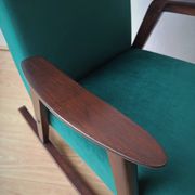 Fauteuil à bascule vintage des années 50.