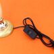 1970s Tulip table lamp Onyx stone and brass Tulip shaped lampshade
