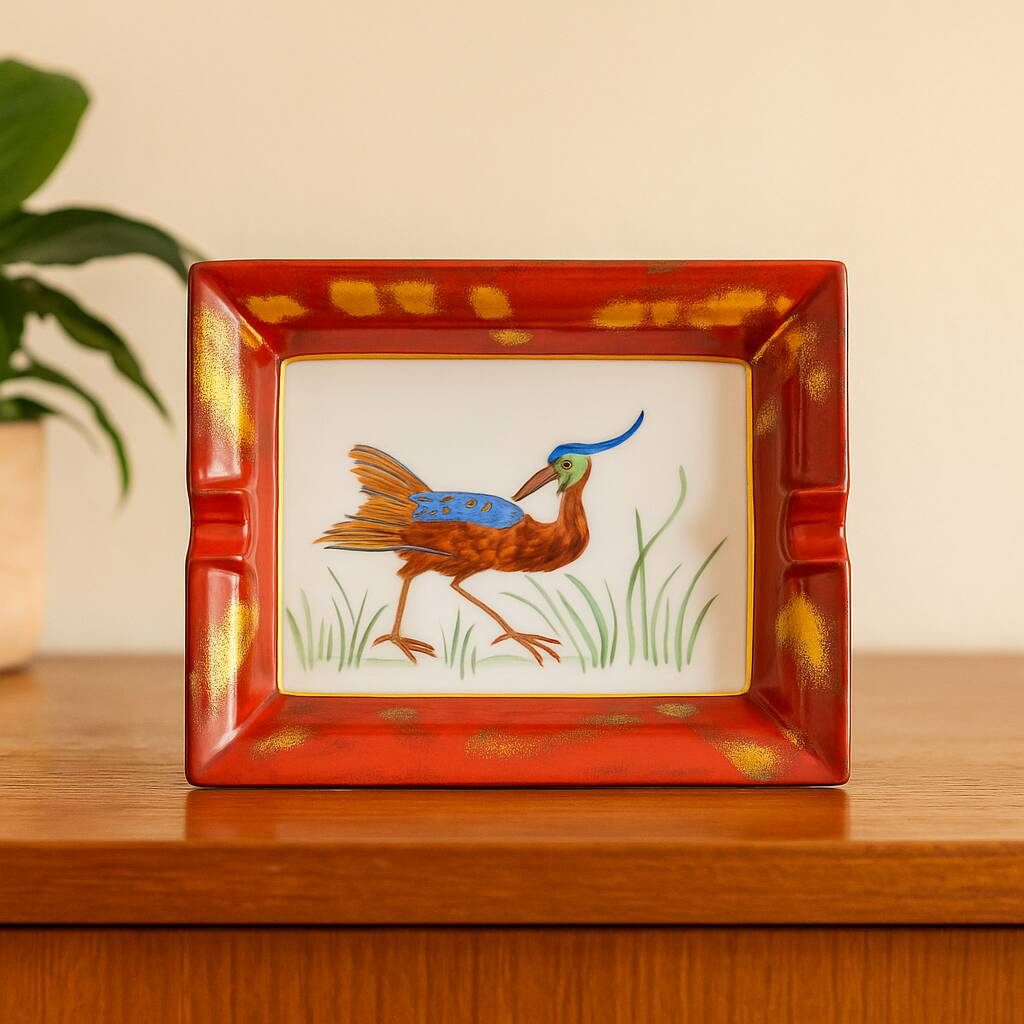 Cendrier / vide-poche Limoges peint à la main – Harambure Réillé