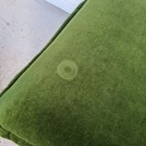 Pair of modular armchairs with ottoman, 70s