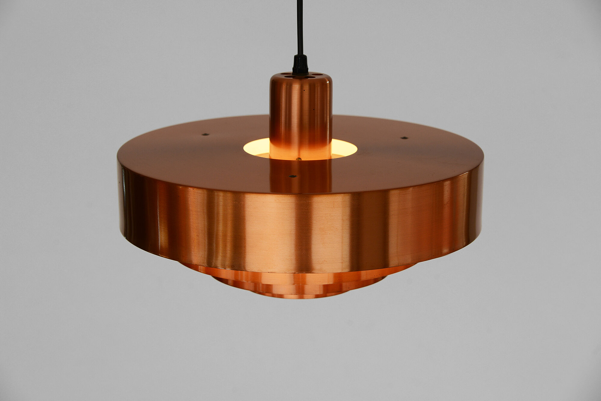 Pendant light Roulet by Jo Hammerborg for Fog & Mørup. Denmark 1960s.