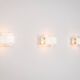 Set of three La Murrina wall lamps in Murano glass