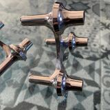 Set of 3 modular candle holders, NAGEL BMF vintage 1970 variant