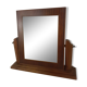 Solid wood foot dressing table mirror frame veneer mirror 44,5x39,5cm