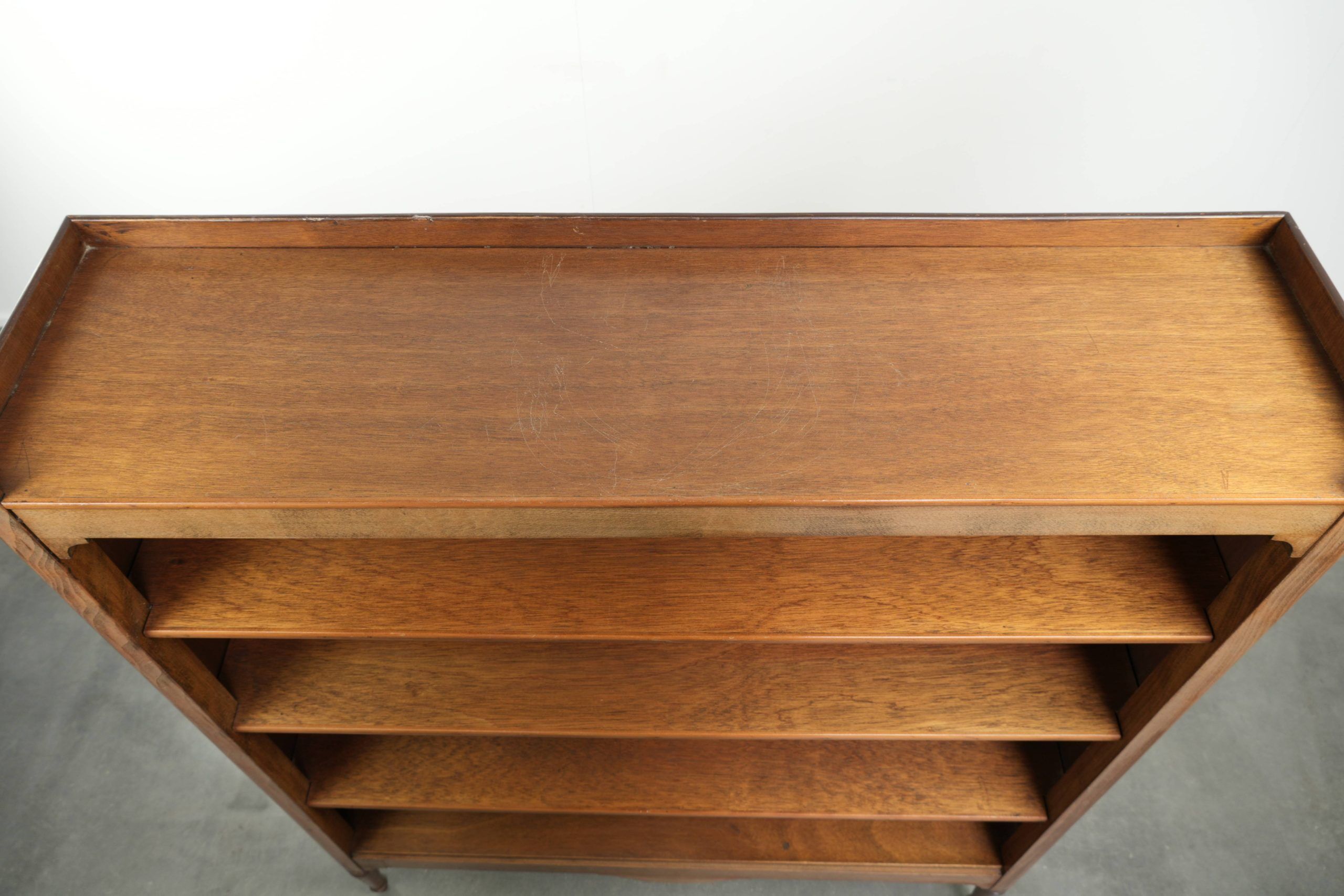 Subtle antique English bookcase/shelving unit from the late 19th century