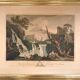 LACROIX of MARSEILLE. The Cascade of Tivoli, 1760. Enhanced etching.