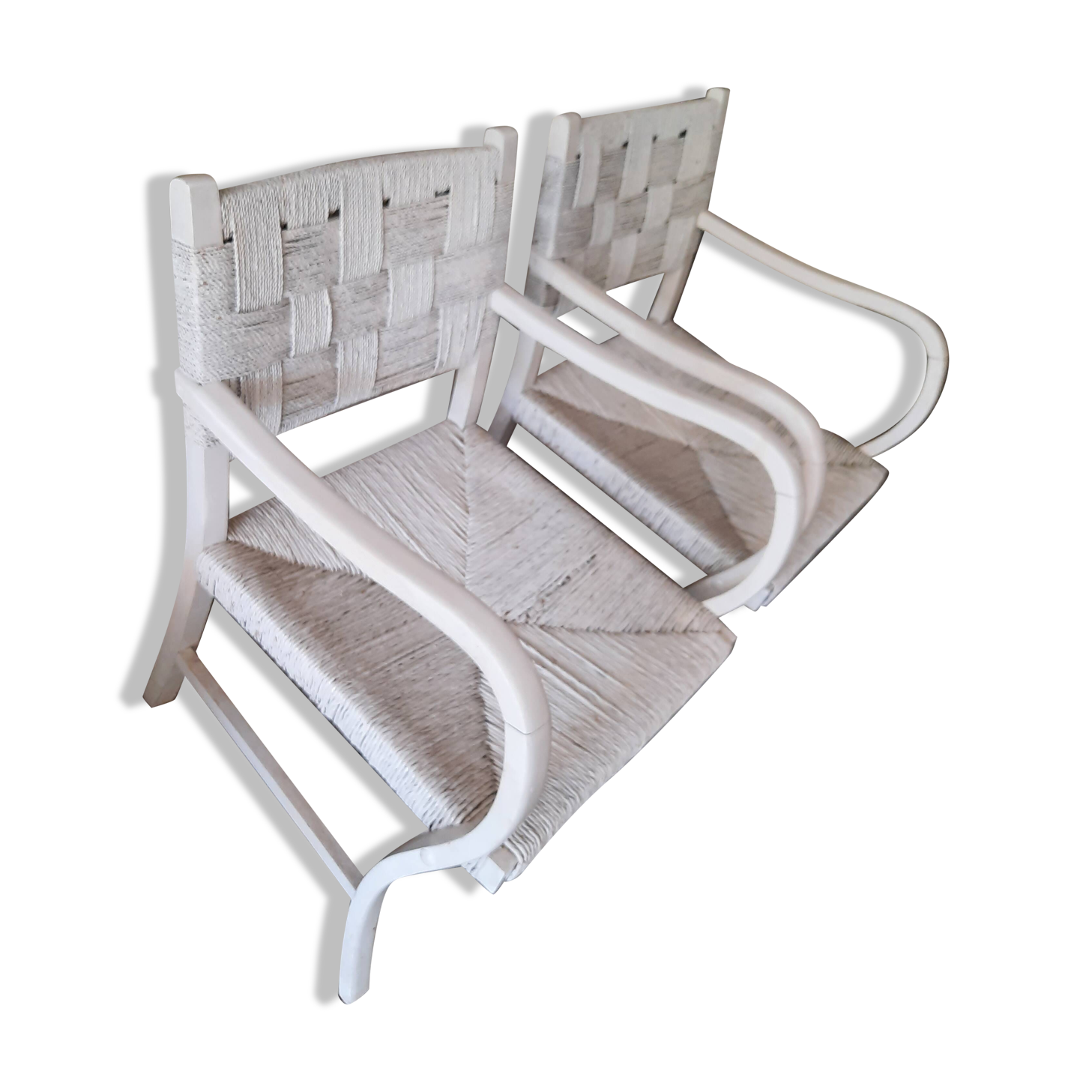 PETITE CHAISE DE POUPEE ANCIENNE EN BOIS VERNIS ASSISE TISSU REMBOURRÉ Ht 25 cm EUR 65,00 - FR