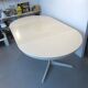 Extendable Danish dining room round table from the 1960s.