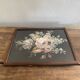 Painting on paper, glazed wooden frame