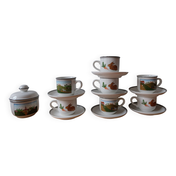 Service à café naïf villeroy et bosch