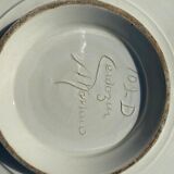 Ceramic dish azure deer Monaco 1960