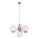 Art Deco Chandelier in Chrome-Plated Steel and Opal Glass, Czech, 1920s