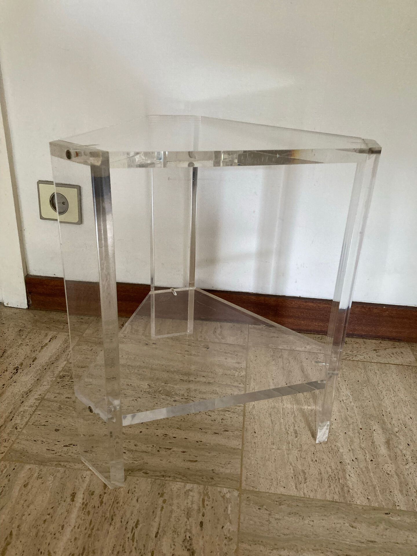 Small piece of Altuglas sofa by David Lange.