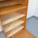 Vintage bookshelf with oak side table.