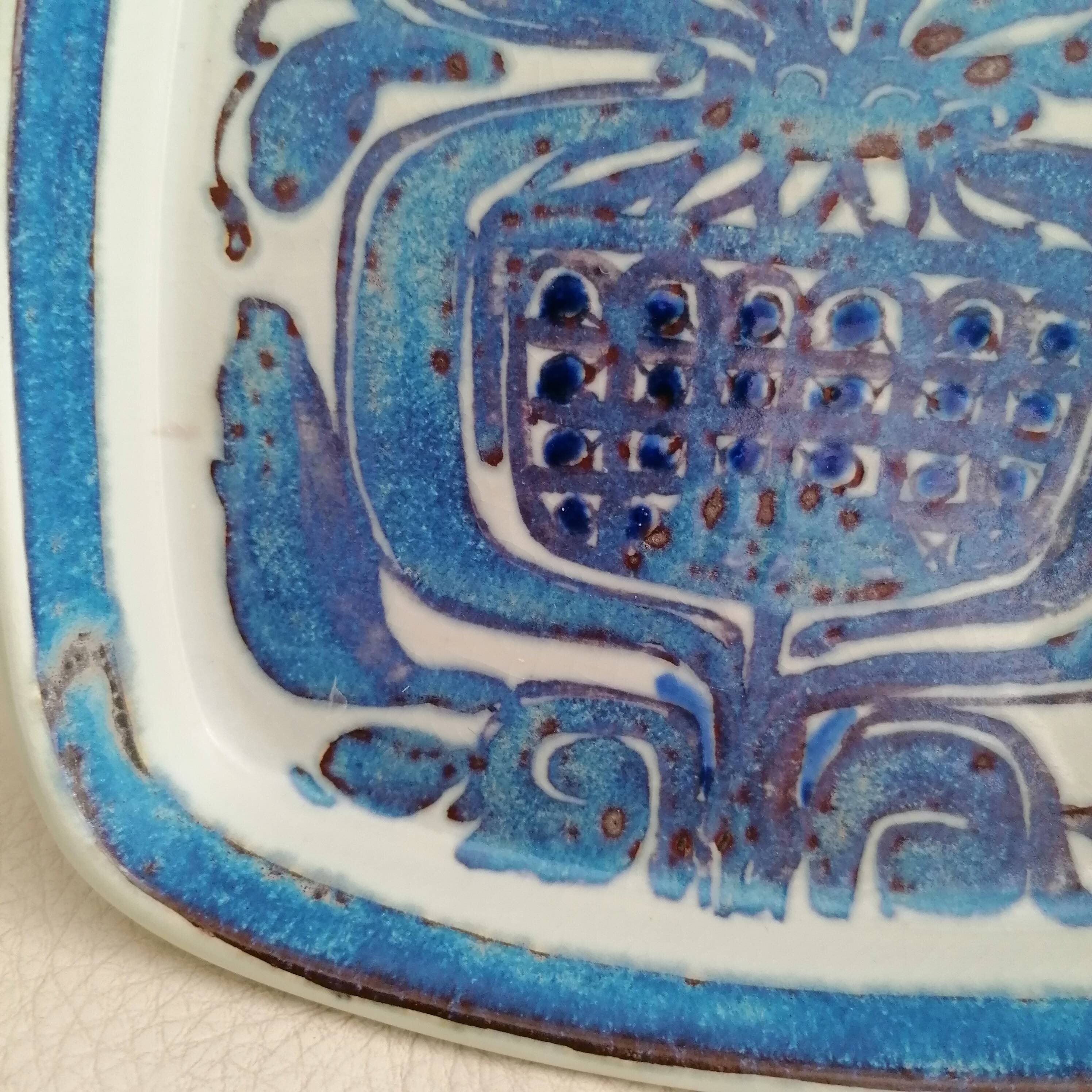 Earthenware dish from the Tenera series by Kari Christensen for Royal Copenhagen