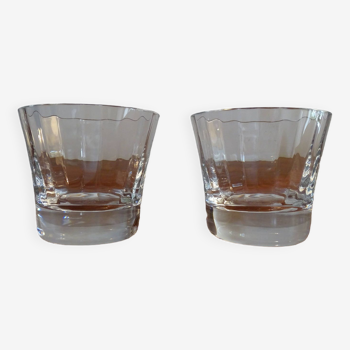 2 Baccarat crystal whiskey glasses - Mathias Mille nuits