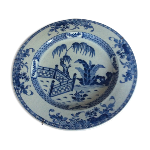 Assiette ancienne asiatique