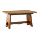 Mid-century brutalist dining table, made of oak, Danish craftsmanship, 1950s.