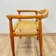 Paire de fauteuils scandinave en teck tressé