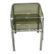 Table gigogne chrome et verre fumé lot de 2
