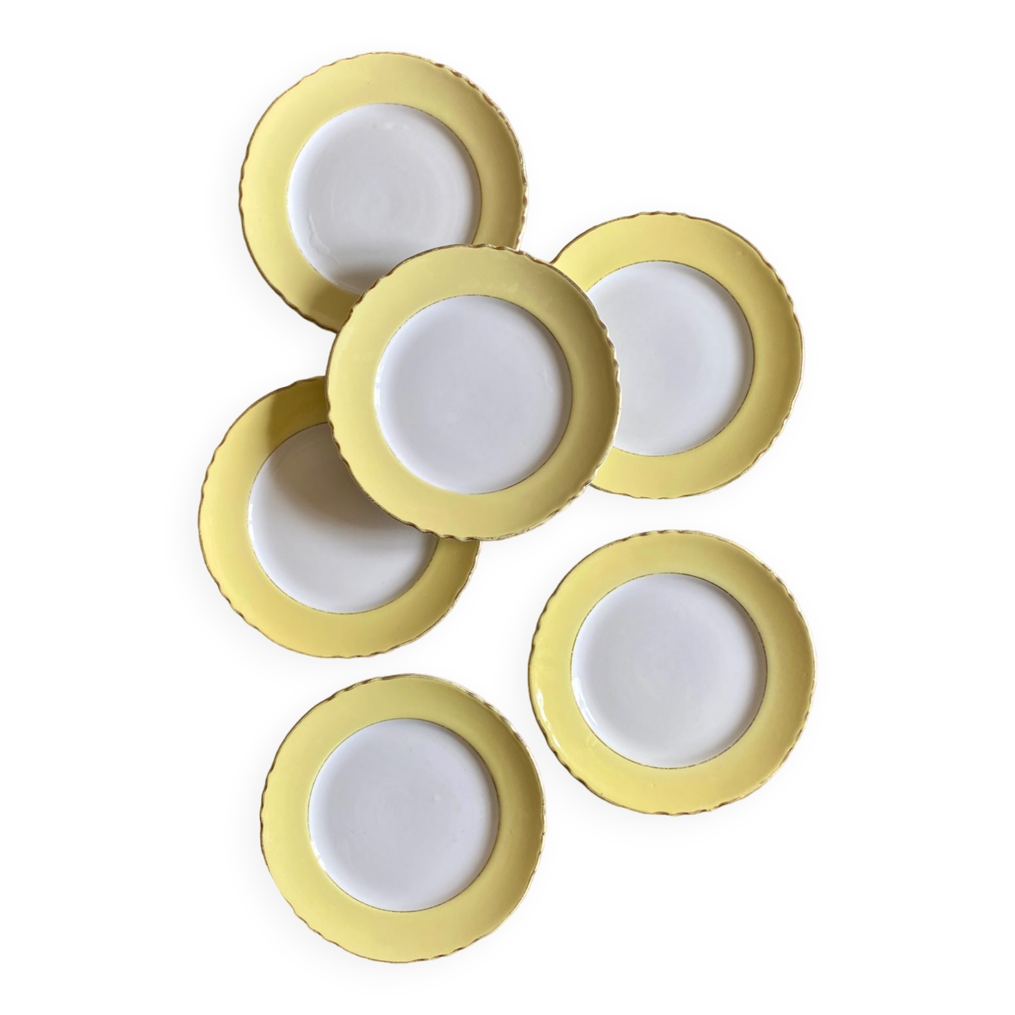 Set of 6 vintage dessert plates