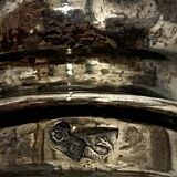 Pair of salt shakers sprinkler sprinkler solid silver period 18th century