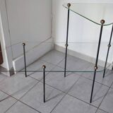 1950s glass display shelves